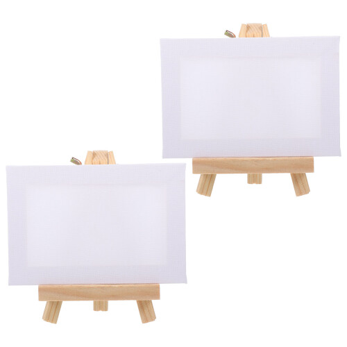 Worgeous 2 Sets Schilderstatief Mini Doeken