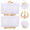 Worgeous 2 Sets Schilderstatief Mini Doeken 5