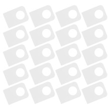 200 Transparante Zelfklevende Hanglabels Met 12 Mm Gat