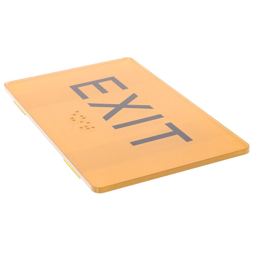 Neon Schild Wanddekoration Exit Blindenschrift 12,5 X 7,5 Cm