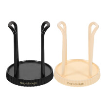 2Stk Cupholder Organizer Pappbecherhalter Mit ABS Creme