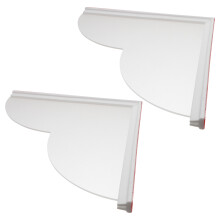 2 Duschspritzschutz Für Kinder 24,00x24,00x1,50 Cm