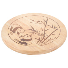 Hockerbezug Rund Ersatz Holz 1