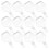 12St Nail Art Pinsel Tablett Weiß ABS Einfache Platte Bemalt 1