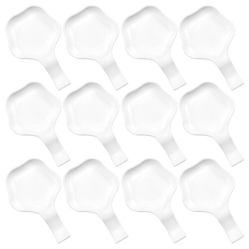 12St Nail Art Pinsel Tablett Weiß ABS Einfache Platte Bemalt