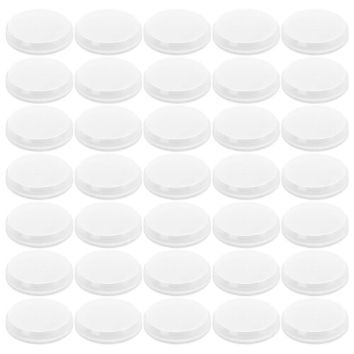 50 Eisen-Trommel Dichtungsdeckel Verschluss Weiß