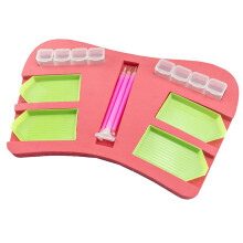 10St Resin Drill Painting Holder Roze Voor DIY Diamond Storage