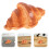 2Pcs Artificial Croissant Rolls Pu Faux Bread Model For Bakery Display 11