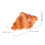 2Pcs Artificial Croissant Rolls Pu Faux Bread Model For Bakery Display 2