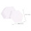 100 Stk Papierapplikationsformen Papierpatchwork Schablonen Weiß 3