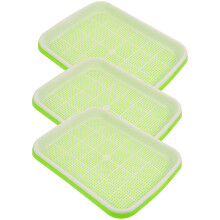 Worgeous Praktisches Design Kunststoff Pflanztablett Grün Pack