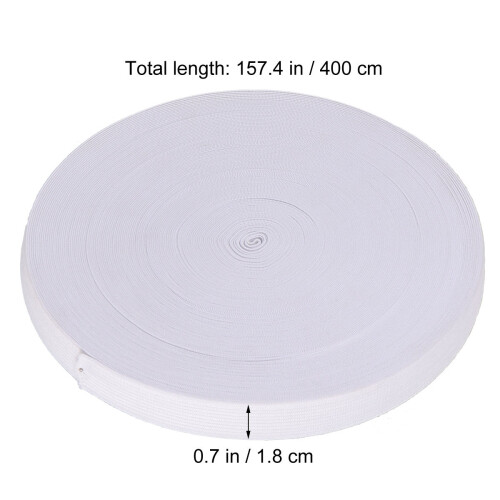 Strick Elastische Bänder Weiß 1 Rolle 40 M 2 Cm Breite