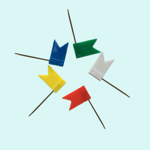 100 5-Karten-Flaggenstifte Für Banner 1