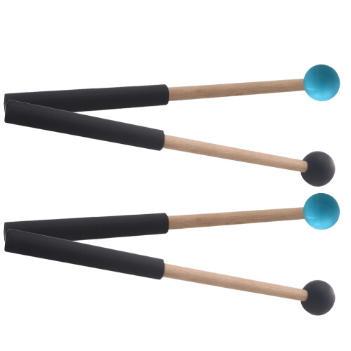 2Paren Paar Stevige Rubber Percussion Sticks Voor Muzikanten