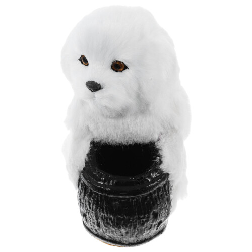 Cute Hund Plüsch Stiftehalter Schreibtisch Organizer