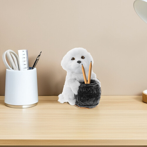 Cute Hund Plüsch Stiftehalter Schreibtisch Organizer 2