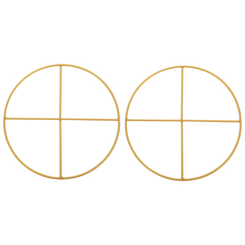 2 Goldfarbene Ringmaterial Ringe Für Basteln Diy