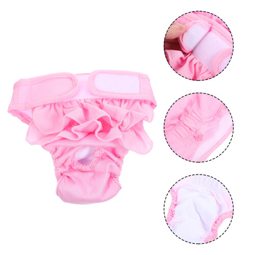 Dog Hygienehose Rosa Absorbierendes Material 1 Set 2