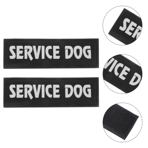 2Stk. Service Dog Patches Reflektierend Für 2