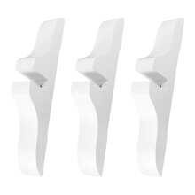 3 Klappbildstütze Holzteilerhalterung Weiß