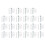 22Sets Glasbevestigingsclips Voor Met Stevige Constructie 1