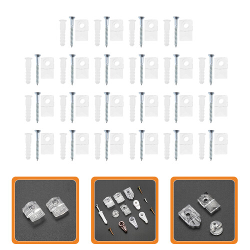 22Sets Glasbevestigingsclips Voor Met Stevige Constructie 2