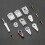 22Sets Glasbevestigingsclips Voor Met Stevige Constructie 6