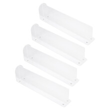 4Stk Transparenter PVC-Regelteiler Für Ordnung Zu Hause