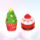 2Stück Weihnachtskuchen Modellier Baumwolltuch Waschlappen Geschenk 4