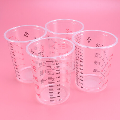 5Stück Messbecher Mit 600Ml Farbmessbecher 2