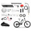 1Ensemble Kit 2 Temps Réservoir Essence Aluminium Argenté 1