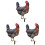3Stück Huhn Garten Schild Outdoor 4