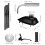 1Ensemble Kit 2 Temps Réservoir Essence Aluminium Argenté 3