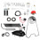 1Ensemble Kit 2 Temps Réservoir Essence Aluminium Argenté 11