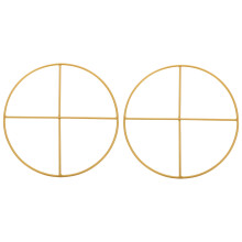 2St Ronde Gouden Ijzeren DIY Ringen Voor Haakdecoraties En Kransen