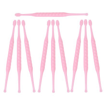 10St Spiralförmiger Ohrenschmalz- Kunststoff-Ohrstäbchen-Set