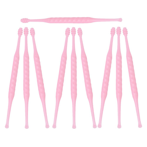 10St Spiralförmiger Ohrenschmalz- Kunststoff-Ohrstäbchen-Set