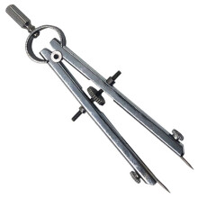Compas Argent Acier Pour Design &