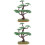 Set Aus 2 Halter Cascade Imitat Ornamente 7