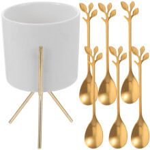 Countertop Cutlery Holder Gold 1 Set Zu Reinigen