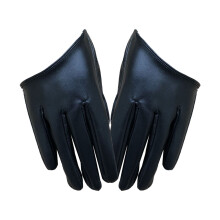 2 Paar Pu Frauen Halbfingerhandschuhe Für Tanzperformance