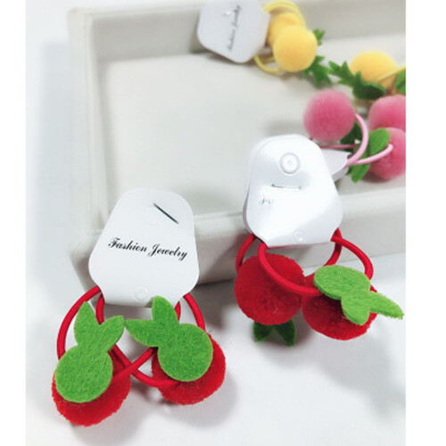 6 Kinderhaaraccessoires Für Plüschkugel Dehnbarer Ring 1