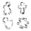 1 Set Keksform Hase Ausstecher 3