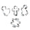 1 Set Keksform Hase Ausstecher 8