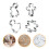 1 Set Keksform Hase Ausstecher 4