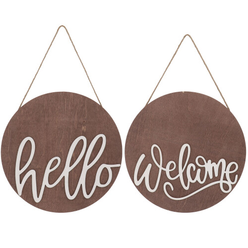 2 Welcome Türanhänger Ornament 1