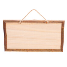 3Stk Unlackierte Holz Schild Diy Plakette Deko