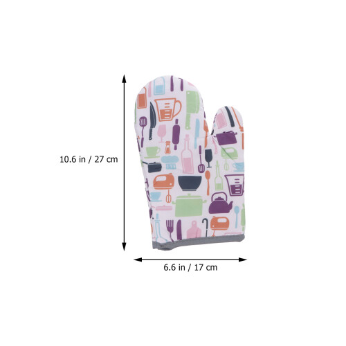 2Stk Mikrowellenhandschuhe Aus Mattem Polyester 1