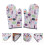 2Stk Mikrowellenhandschuhe Aus Mattem Polyester 6