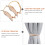 1 Paar Vorhangband Mit Eisenmagnet Und Blumenmuster 10